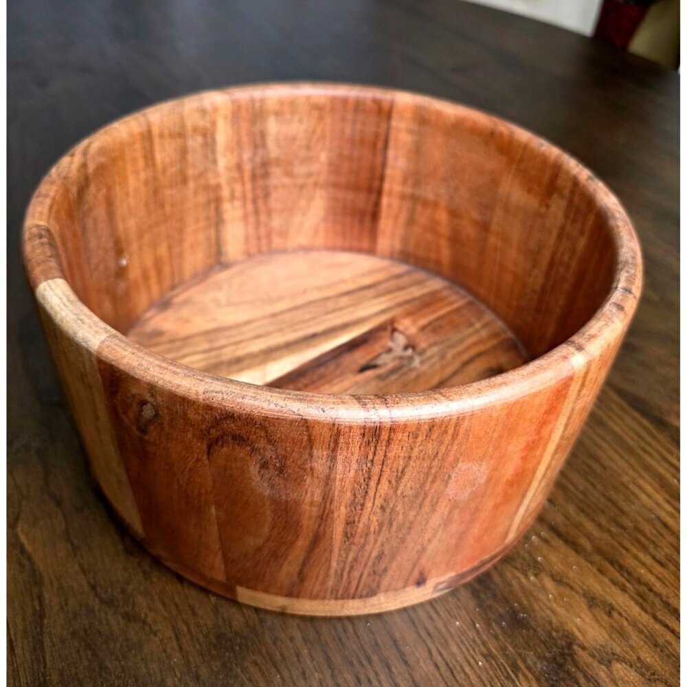 Zassenhaus Acacia‎ Wood Salad Serving Bowl, 11.8" diameter by 5.9" High, Natural
